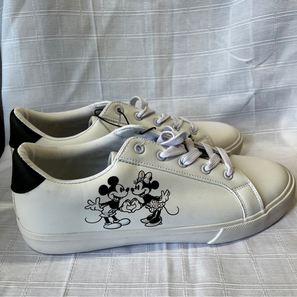 Disney Mickey and Minnie White Sneakers NWOT Women's Size 11 - Picture 11 of 14